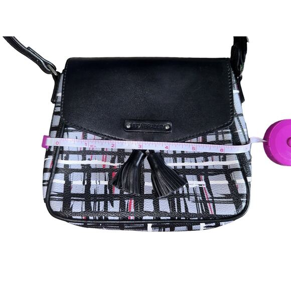 Vera Bradley Black Multicolor Plaid Design Small Adjustable Strap Crossbody Bag - Picture 8 of 10